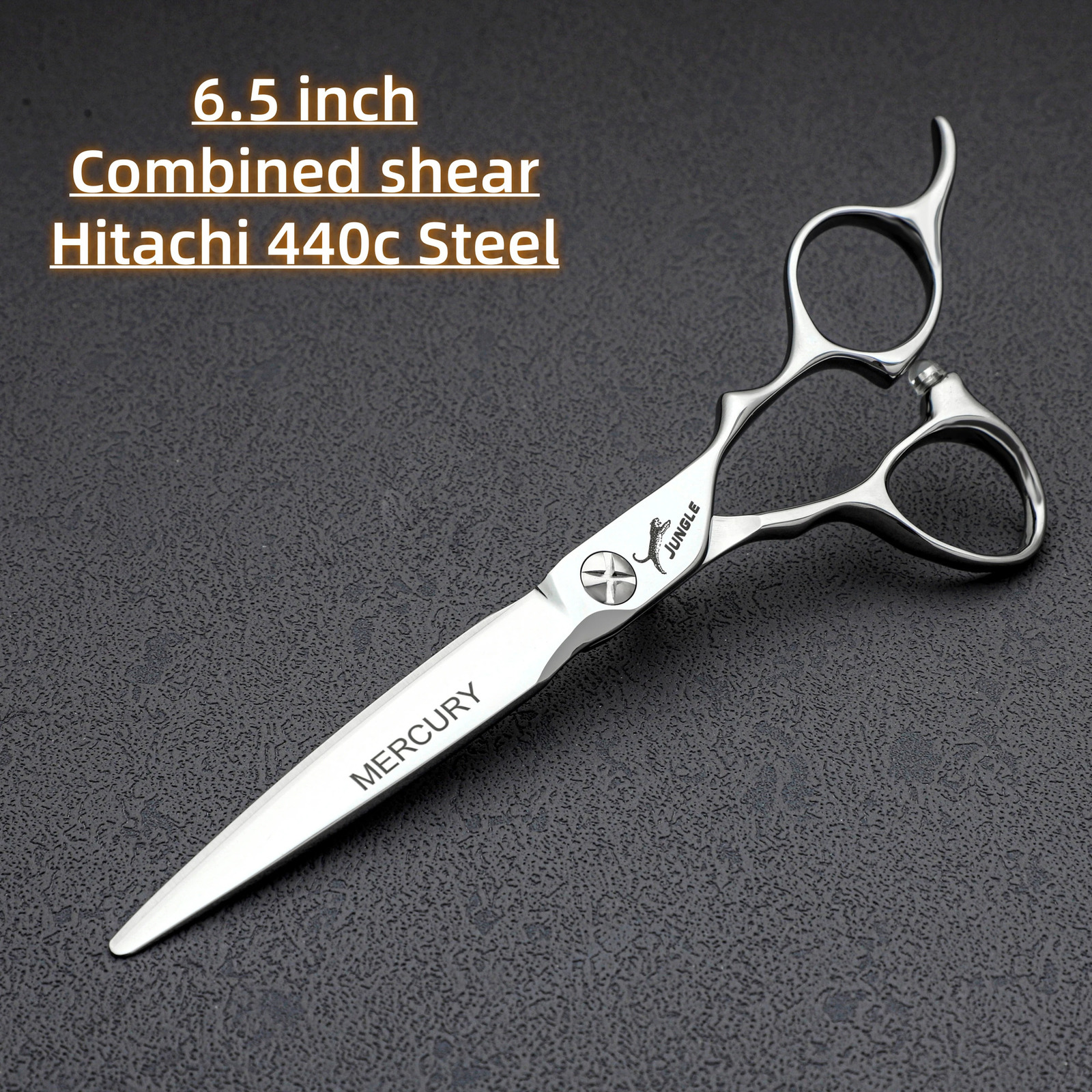 JUG Professional Barber sissors6.0-6.5-6.8 hairdressing scissorsJapan 440C steel Hair cutting machinebarbershop accessories 241225