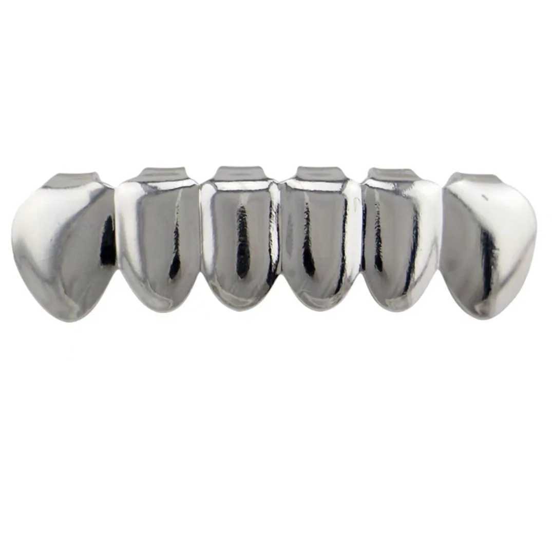Hip Hop CZ Teeth Grillz Fashion Rhinestones Gold Silver Color Removable Dental Grills Teeth Punk Teeth Cs Jewelry GiftXJ241225
