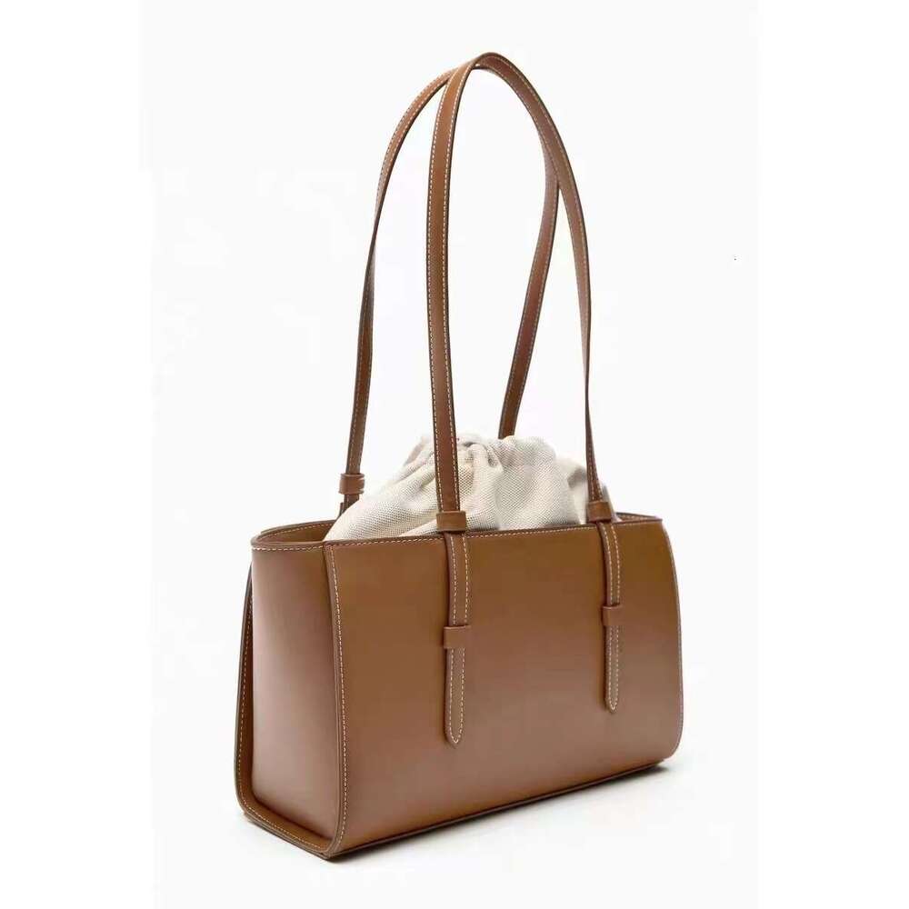Women's Bags Handbag New Leisure Handheld Shoulder PU Leather Fashion Women Versatile Drawstring Closed Top Handle Bags Female Crossbody Bag