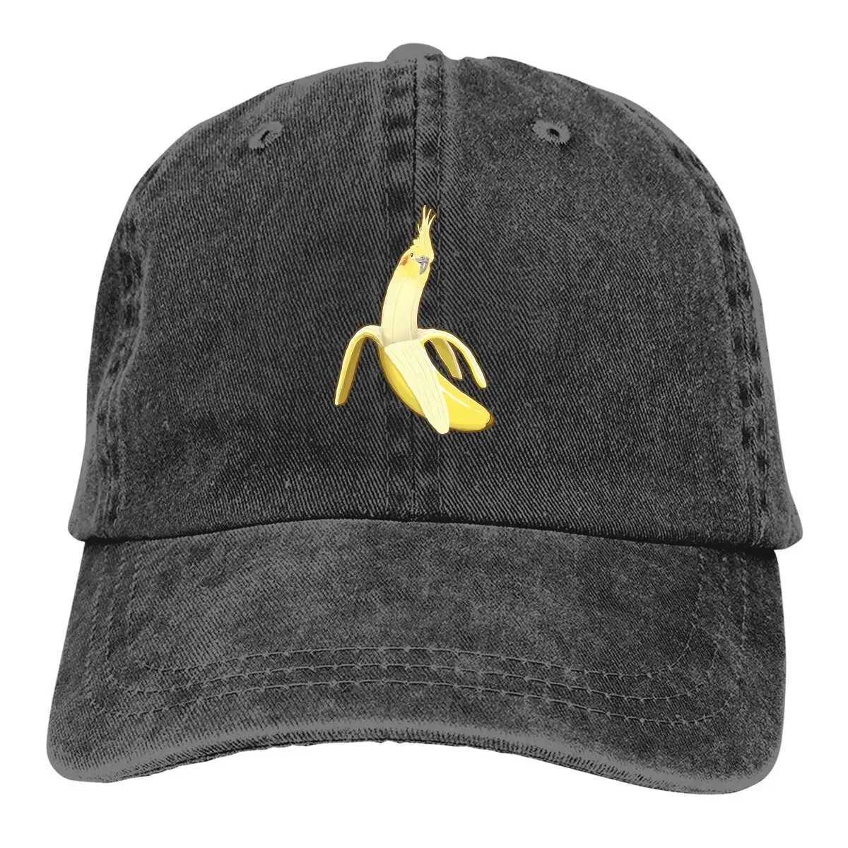 Bananaaaa Cockatiel Banana Baseball Hat Peaked Cap Parrot Bird Pet Sun Sunshade Hat W241225