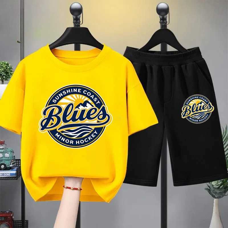 Clothing Sets Summer Baby Boy Clothes Set Children Girls Casual Short Sleeve T-shirts and Shorts 2 Pieces Suit Kid Letter Printed OutfitsY241225WO2H