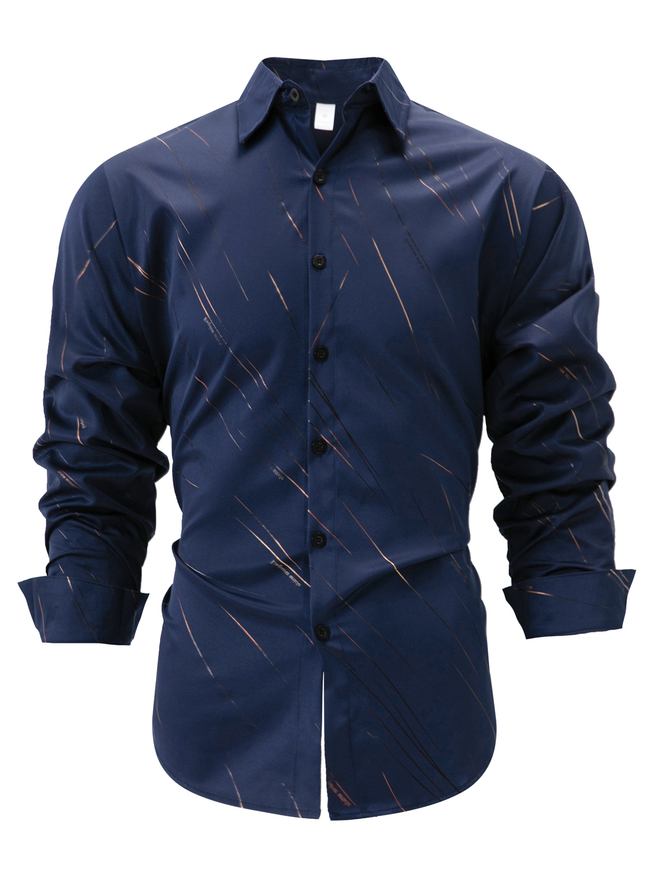 High Quality Shirt for Men Cotton Long Sleeve Casual Shirts Fashion Luxury Social Business Dress Shirts New Color Contrast Lapel Button Blouses And Sh