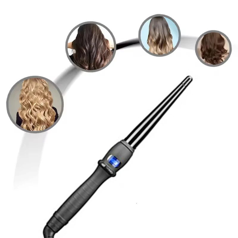 Professional Wavy Rotating Hair Curler Curling Iron Wand High Temperature Curling Wand Rotating Hair Curler 241225