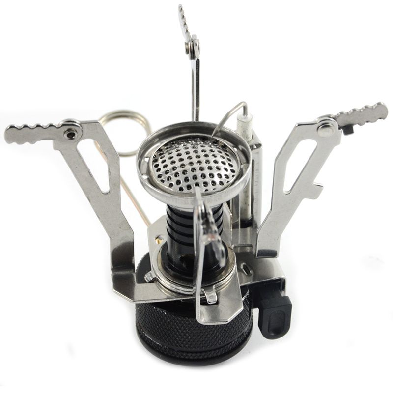 Outdoor Portable Camping Cooking Gas Stove for Hiking Backpacking with Piezo Ignition