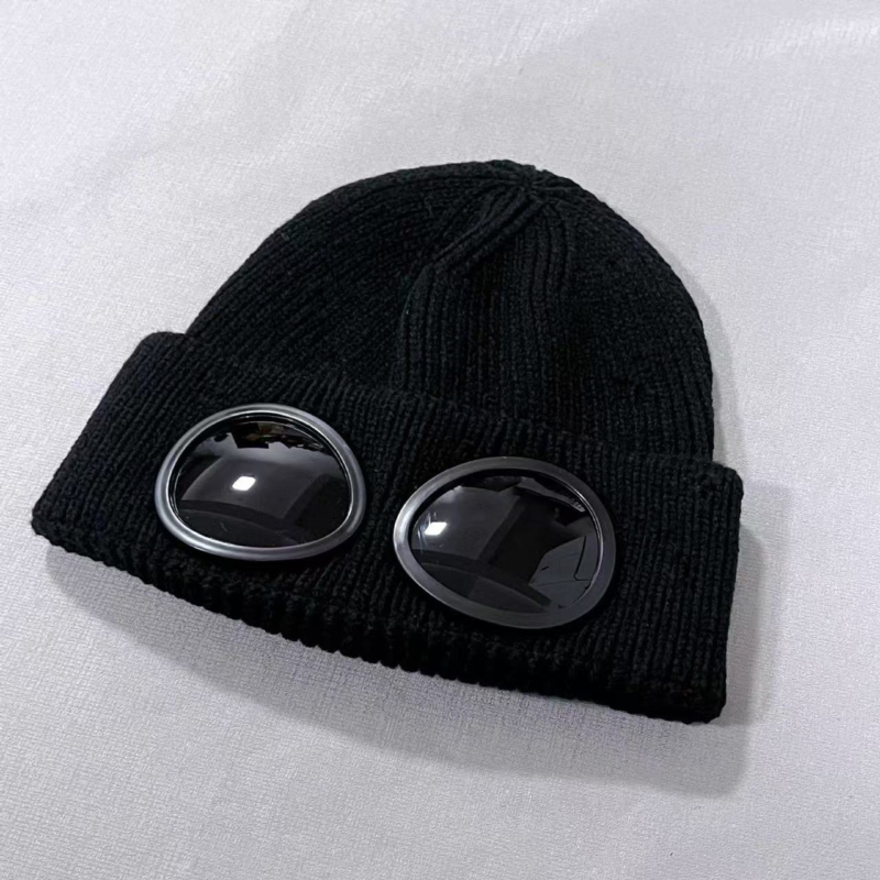 New CP Pilot Autumn Winter Knitted Hat For Men and Women With Sunglasses Woodproof Warm Korean Version Couple Knitted Hat