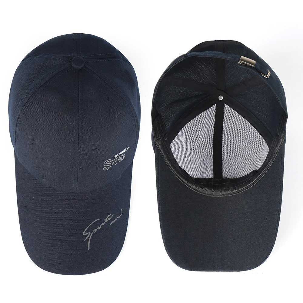Outdoor sports baseball cap letter printed foot cap mens breathable sun protection bicycle fishing climbing sun hat W241225