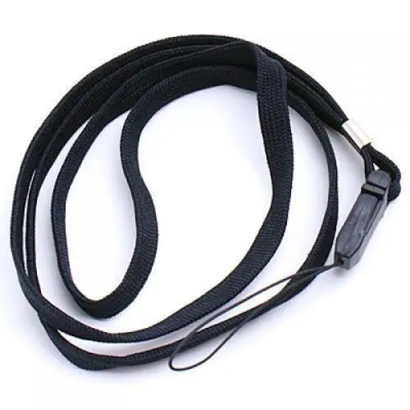 Factory Customization 16 Inch Lanyard Neck Strap/Cord Phone Charm Strap for Mp3 MP4 Cell Phone Camera USB Flash Drive ID Card--Black Accessories