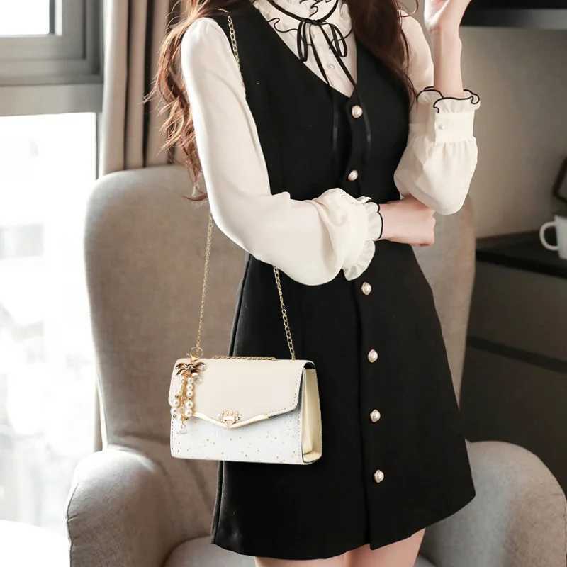 Fi Ladies Crossbody Small Square Bag Girls Shoulder Bag Women Purse Cross Square Tassel Pendant Sequin EmbellishedXJ241225