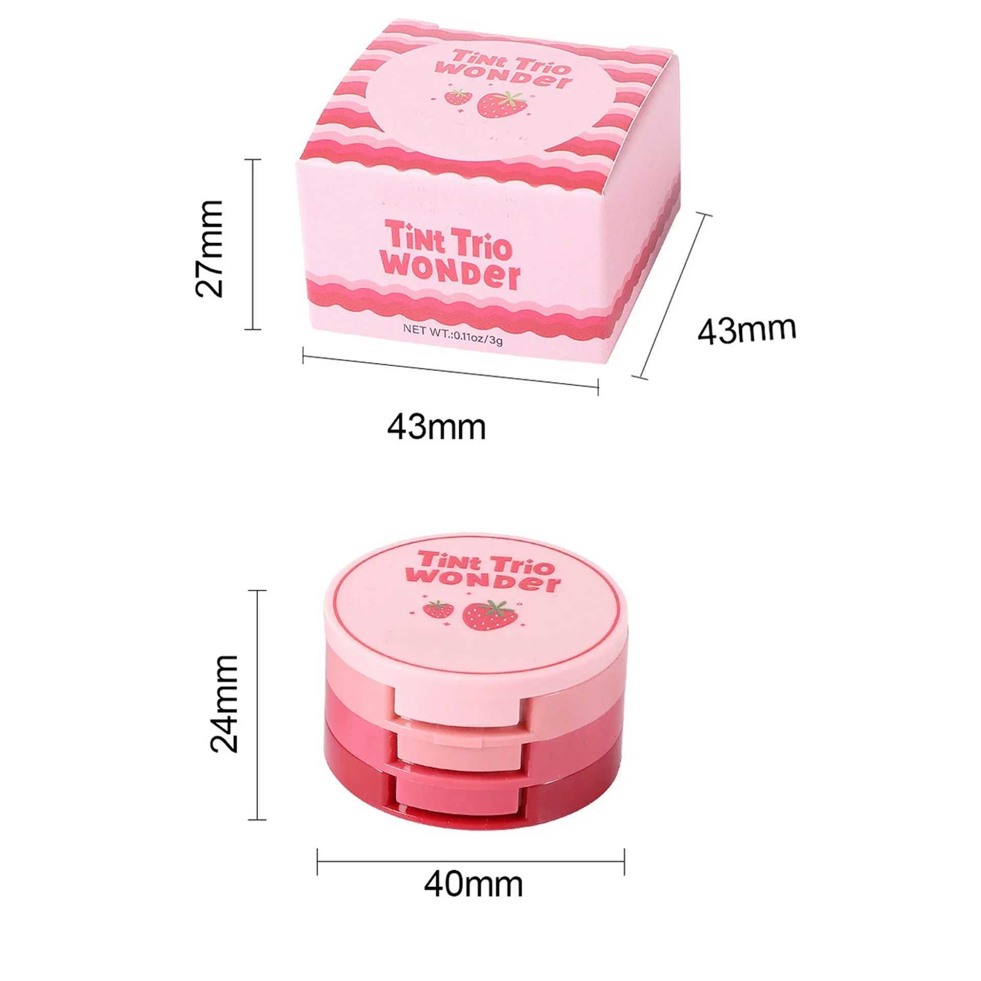 Natural Matte Face Ber Velvety Smooth Lip Cream Cheek B Rouge Waterproof Makeup BXJ241225