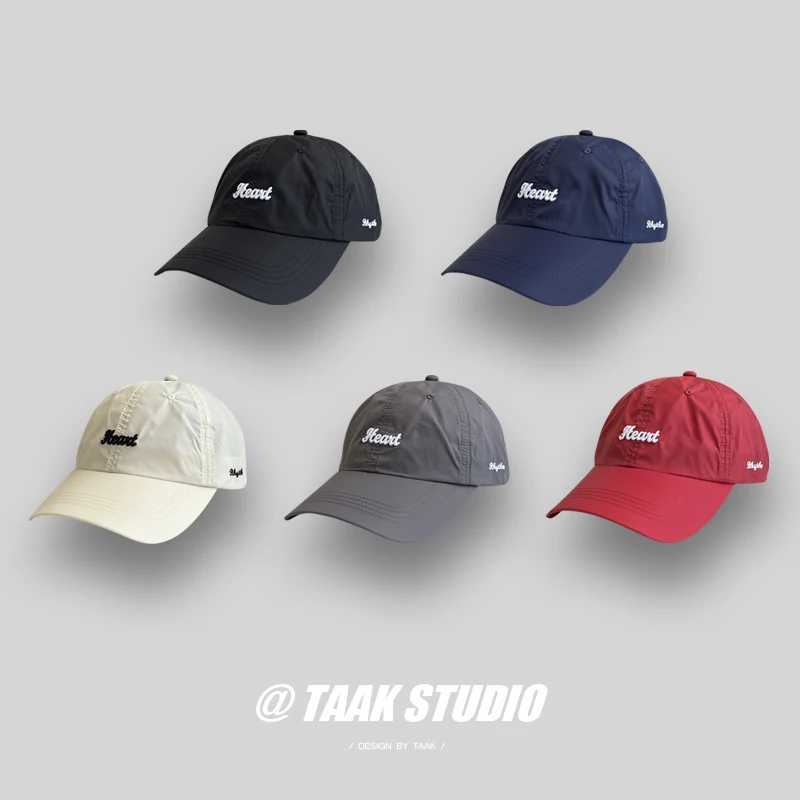 Outdoor lightweight quick drying hat baseball cap womens summer Korean Hipster sun protection small leather hat W241225