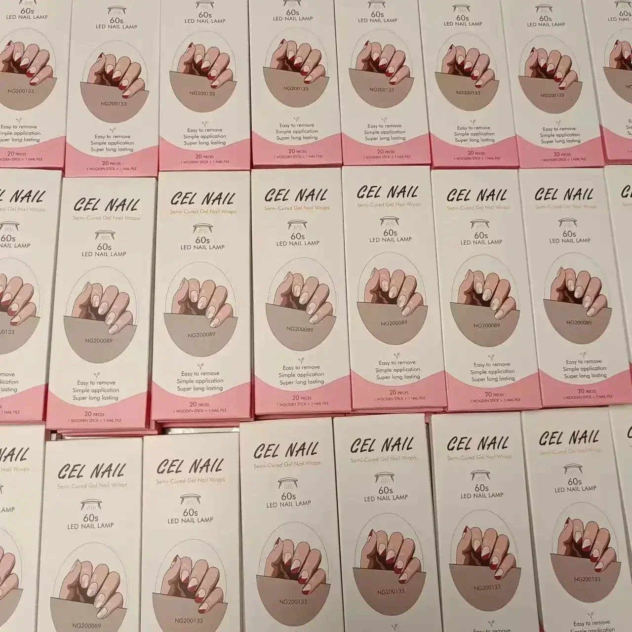 16/20/22Tips French Gel Nail Strips Patch Sliders Adhesive Waterproof Long Lasting Full Cover Gel Nail Stcikers UV Lamp Need 241225