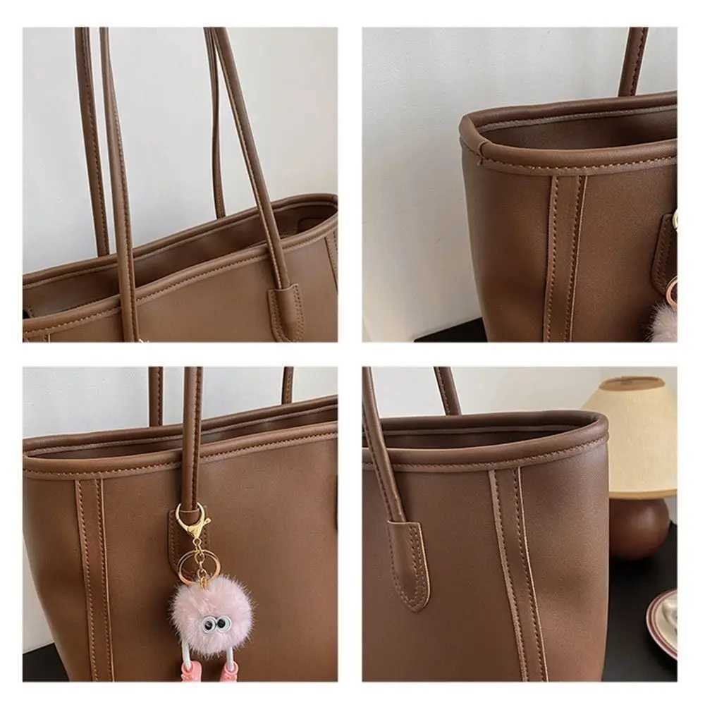 Women Girls Classy Shopper Bag Luxury Quality PU Leather Women Tote Bag Large Capacity Handbag Shoulder BagXJ241225