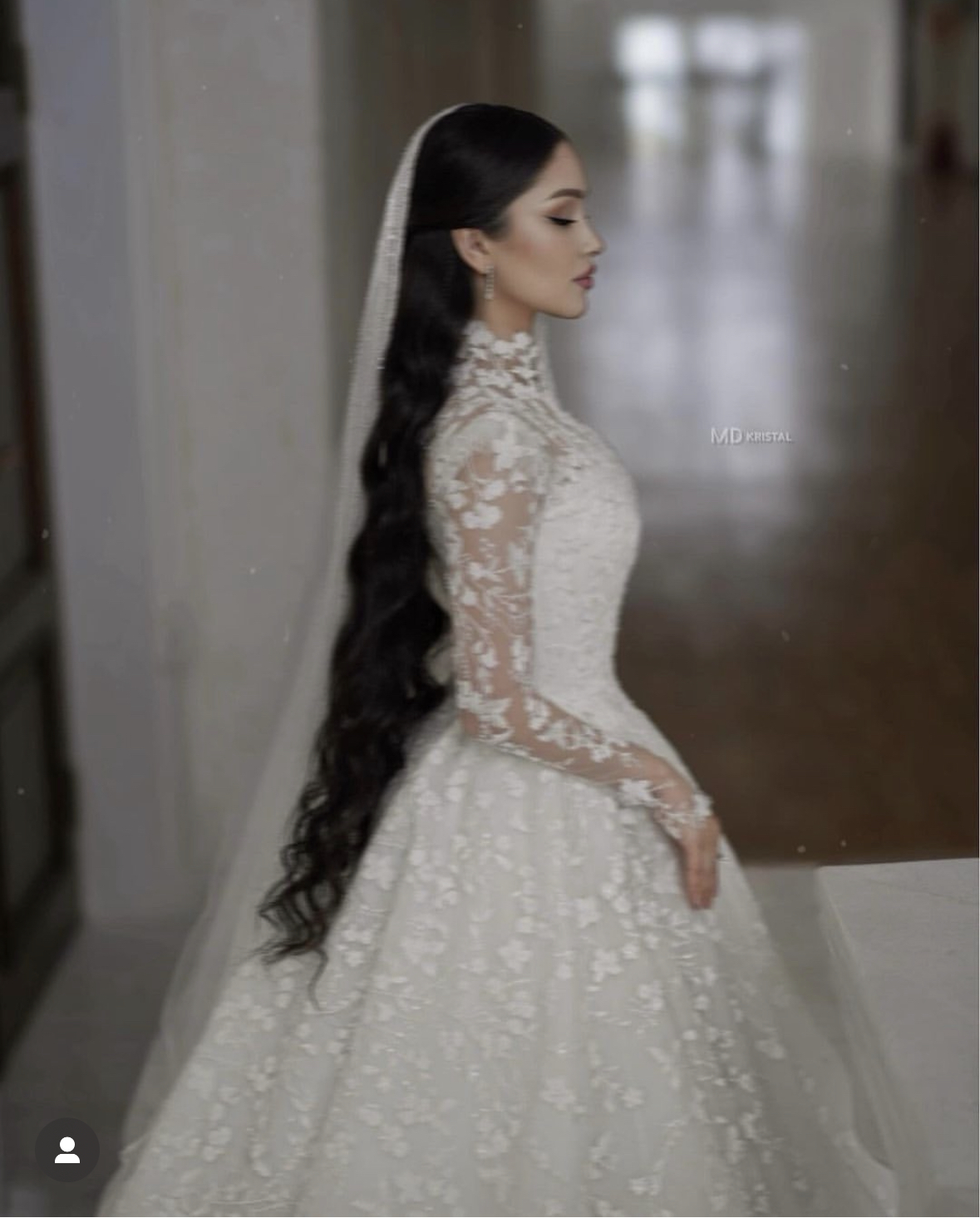 Princess Lace Wedding Dresses High Neck Long Sleeves Elegant Bridal Gowns Court Train 2025 Arabic Ivory Bride Dress