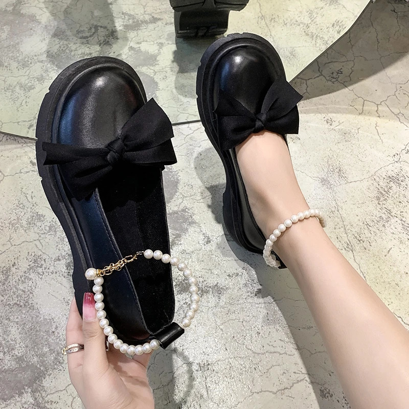 Lolita Shoes Women Japanese Style Mary Jane Shoes Women Vintage Shallow High Heels Chunky Platform Shoes Cosplay Female Sandals 241225