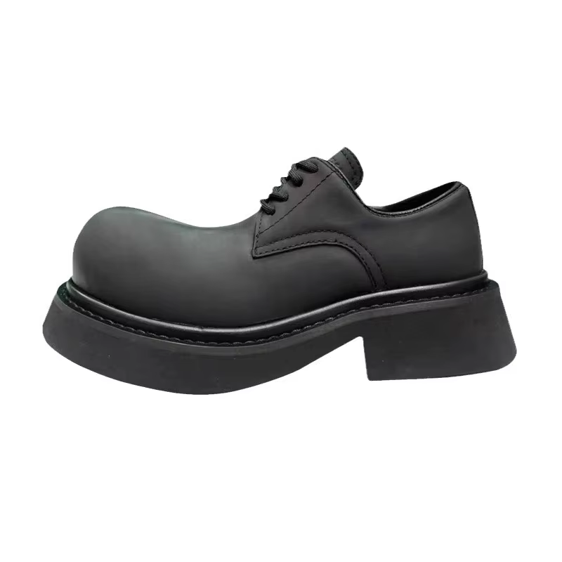 AIYUQI Big Head Female Shoes Derby Shoes Women's Large Size Lace-up Loafers Women