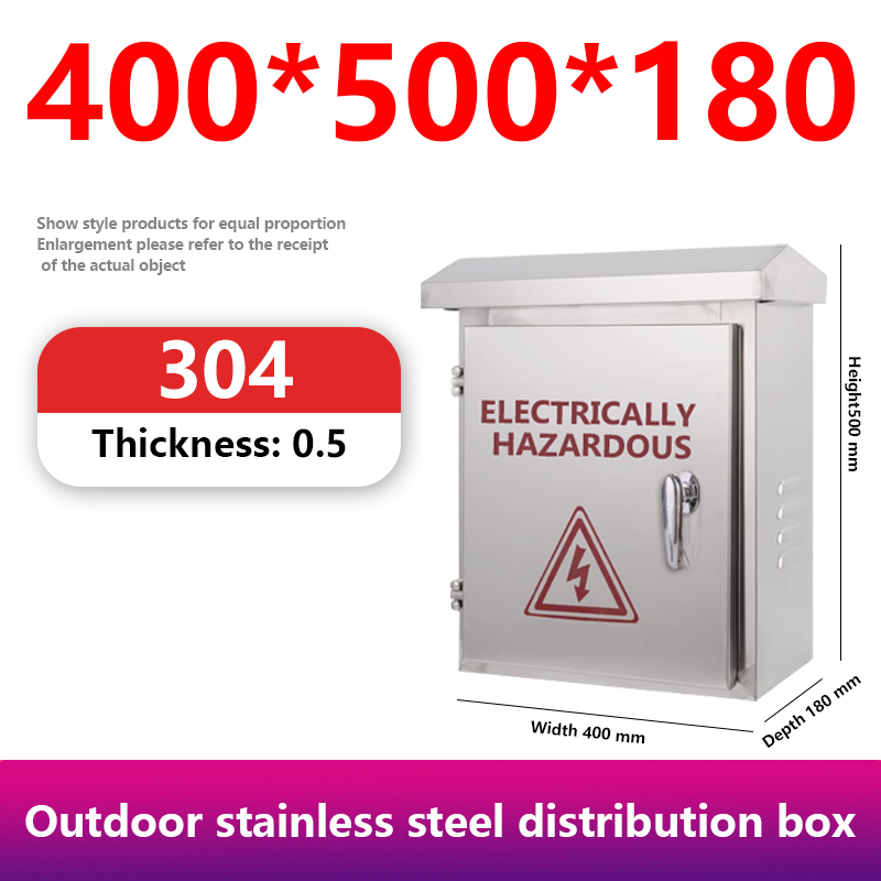 304 /201Stainless Steel Electrical Box 25'' x 30'' x 16'' Outdoor Electrical Enclosure Box with Mounting Plate Weatherpr
