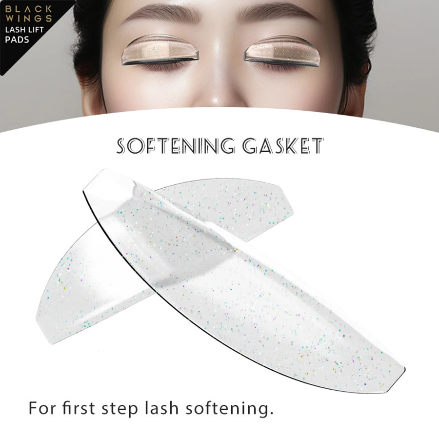NO CURL 1Pair Silicone Eyelash Pad Lashes Rods Shield 3D Eyelash Curler Accessories Applicator Makeup Tools 241223