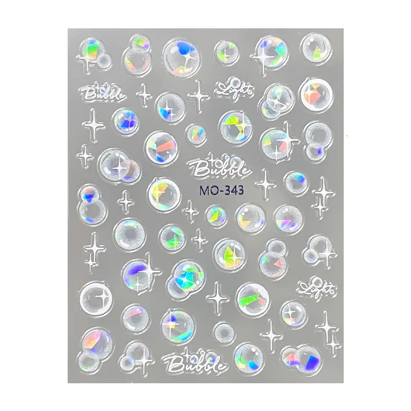 Nail art sticker explosion dream bubble shell light nail patch decorative small pattern 241225