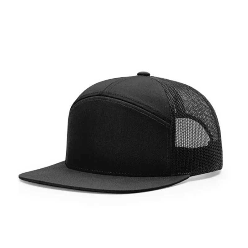 High quality seven panel outdoor sports hip-hop dance mesh buckle cap suitable for men women breathable baseball caps truck caps W241225