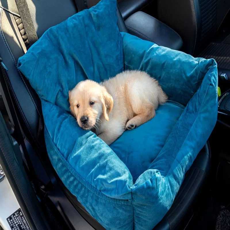 Others Dog Carrier Dog Car Seat Bed Pet Booster Travel Carrier Mattress For Dogs Pet Car Seat Covers Cushion Washable With Safety Buckle H250213