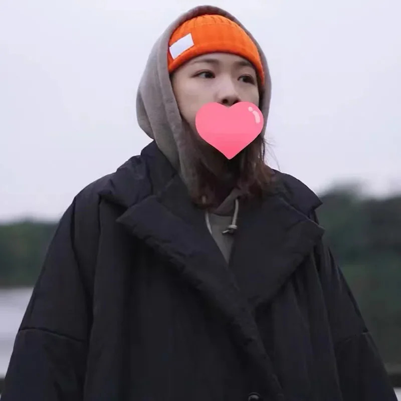 NHOOLYWOOD Japanese Autumn Winter Warmth Thickened Loose Casual Mens Clothing Oversized Long Cotton Parkas Jacket 241225