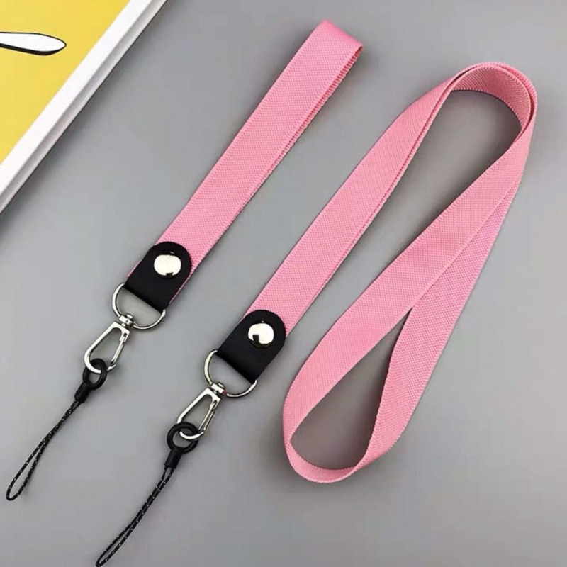 Factory Customization Lanyard Neck Strap for id card Holders with black Lanyards Office Neck Strings/Strap USB Camera MP3 DIY phone hang Slings rope