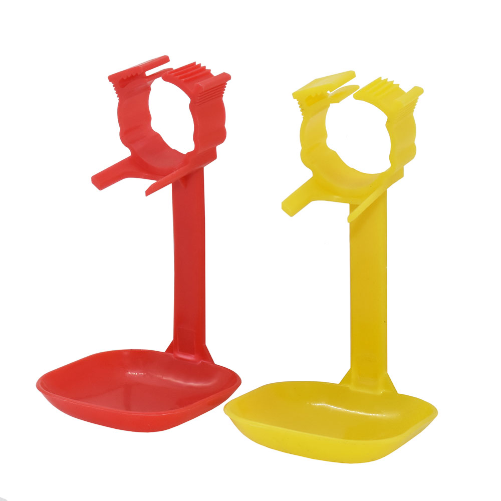 10 Pcs Chicken Waterer Hanging Cups Drinking Yellow Snap-Cups 25 Mm Quail Drinking Poultry Feeder