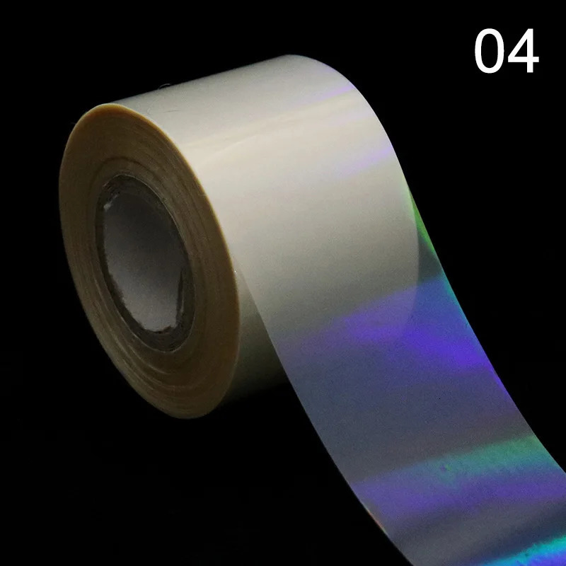 1Roll Holographic Starry Sky Nail Foils Transparent Laser Point Nail Art Transfer Stickers Decals Manicure Decorations 241225