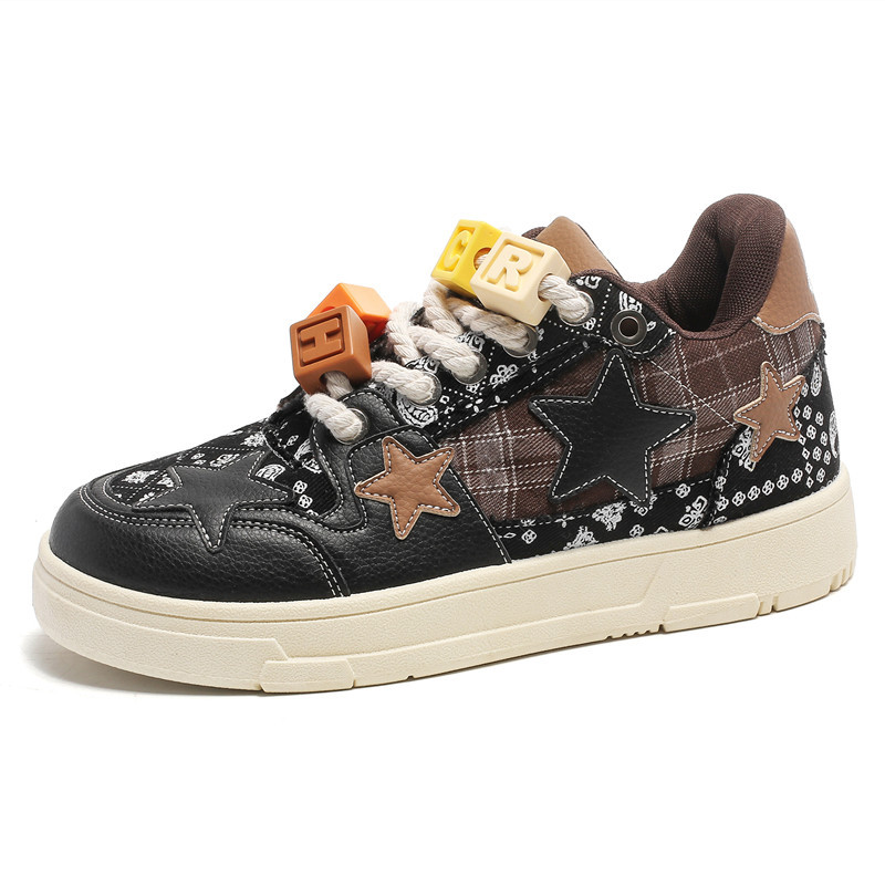 2025 hot free shipping Star Shoes for mens casual beige black green khaki outdoor sneakers sport shoes