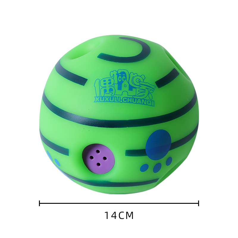 Interactive Doggy Barking Squeaker Ball - Fun Pet Plaything