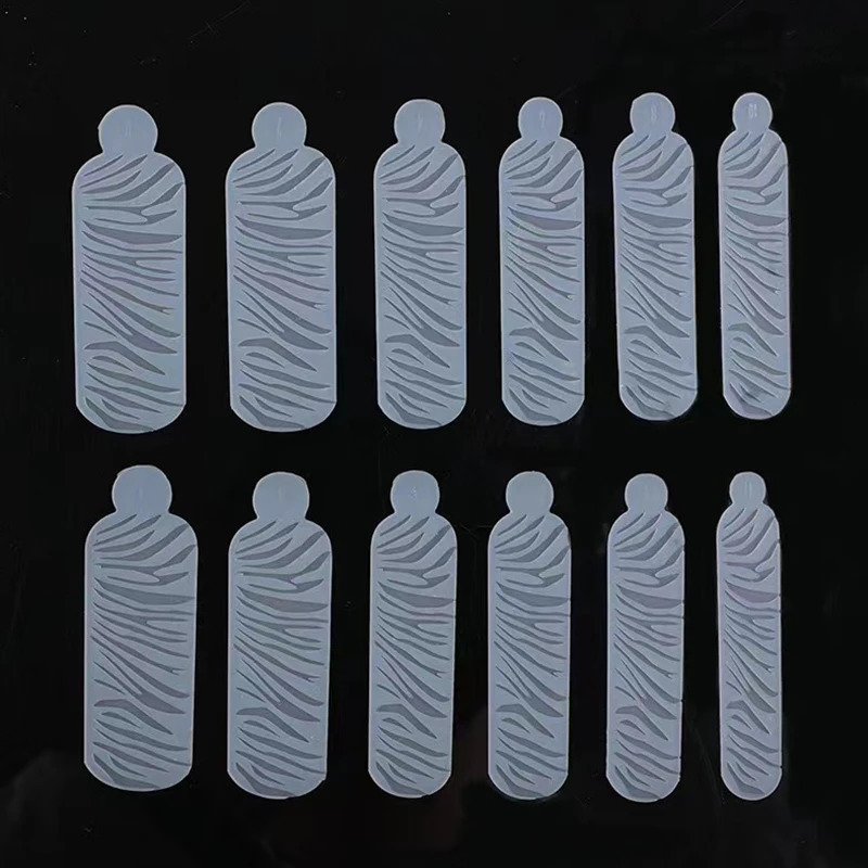 60pcs Reusable Dual Form French Forms Silicone Pad Guides Dual Forms False Tips Poly Nail Gel System Extension Nails Mold 241225