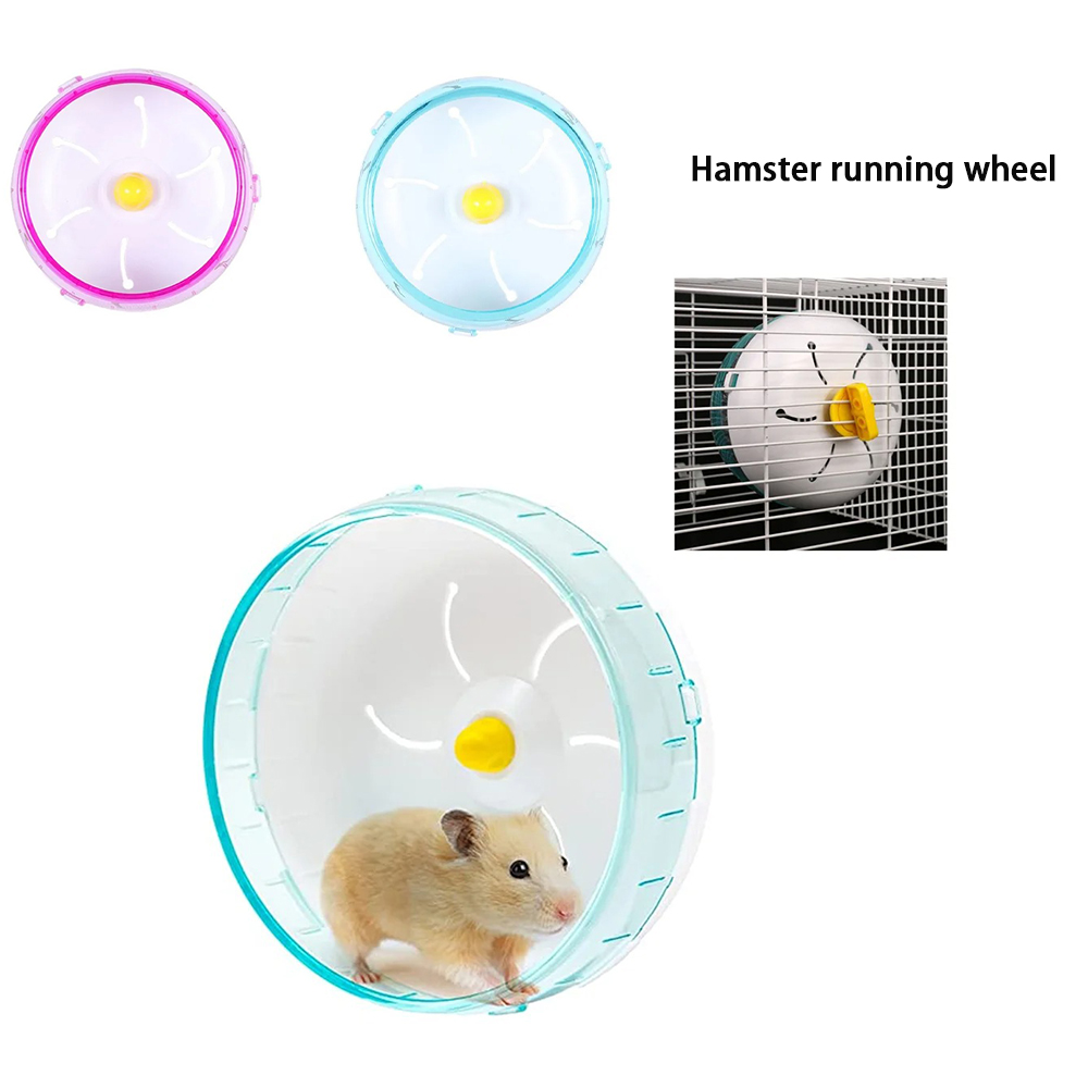 Hamster Running Disc Toy Sport Running Silent Small Pet Rotatory Jogging Wheel Small Pets Toys Pet Hamster Cage Supplies 3 Sizes