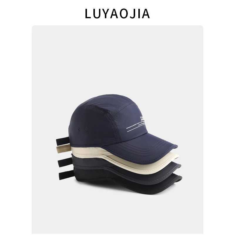 Mens Summer Thin Quick Drying Breathable Soft Top Sports Baseball Hat Womens Sunscreen Leather Hat W241225