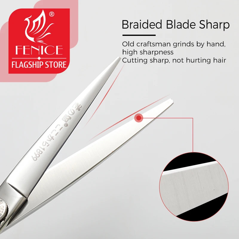 Fenice 6 inch Master Series High-end VG10 Steel hair cutting scissors barber scissors hairdressing shears salon styling shears 241225