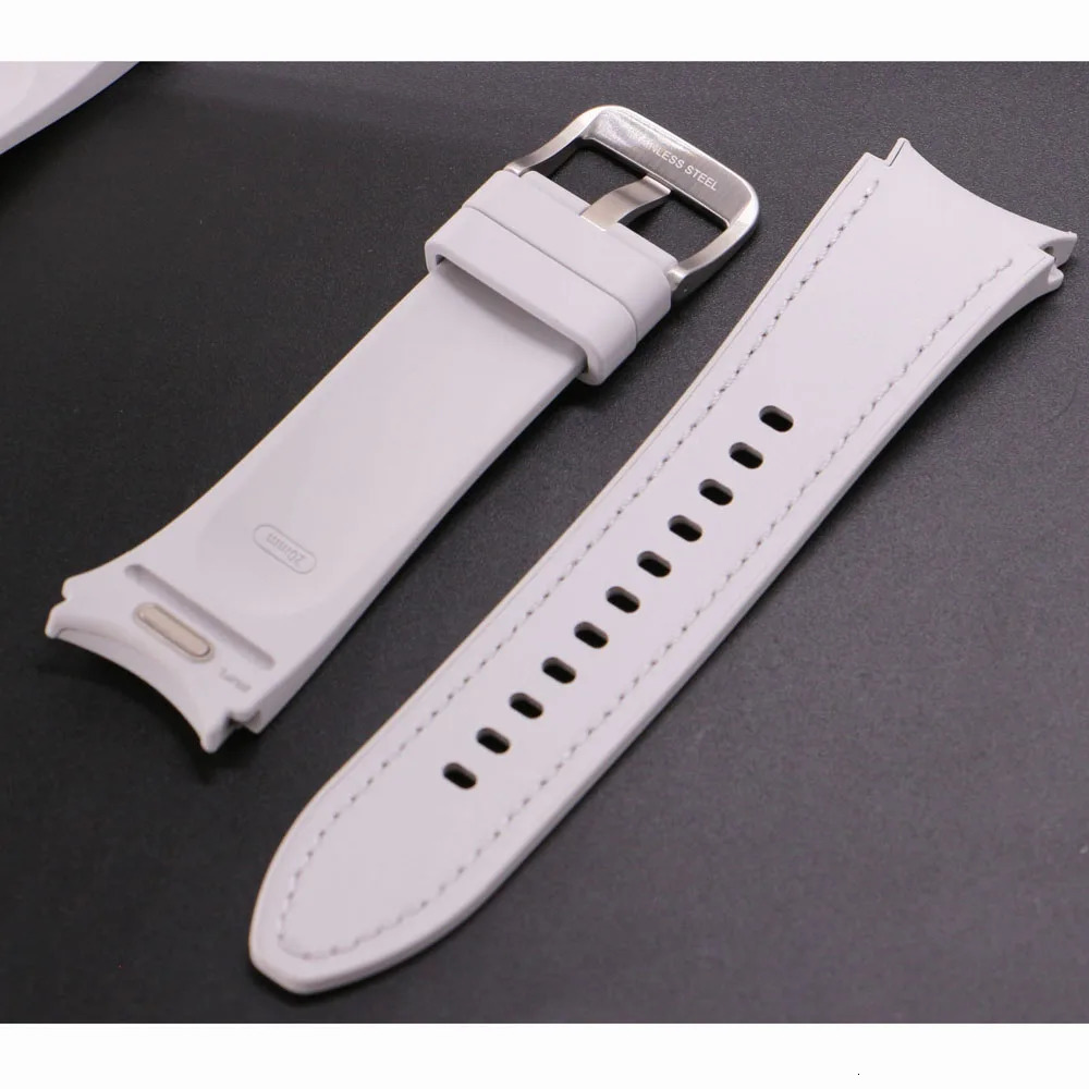 Comfort eco-Leather Strap For Samsung Galaxy Watch 7 6 Classic 47mm 43mm 5 Pro 45mm 4 40mm 44mm Quick switch Band 241225