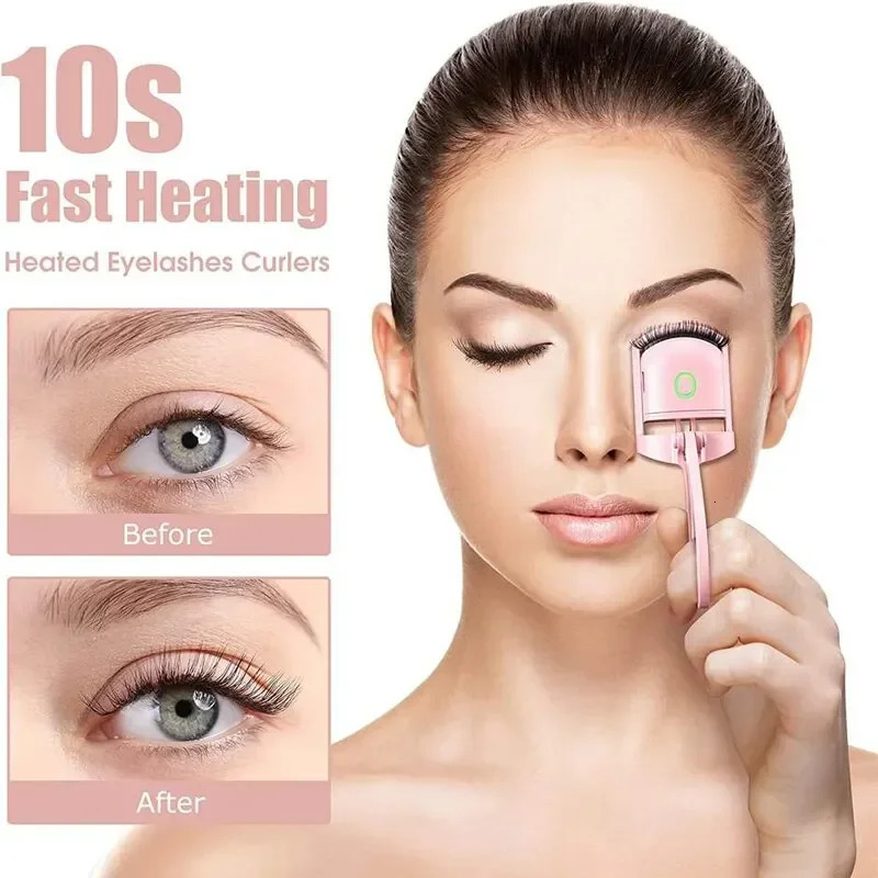 Electric Eyelash Curler USB Charging Model Fast Heating Portable Eye Lash Shaping and Lasting Curling Thermal Eyelash Clip 250103