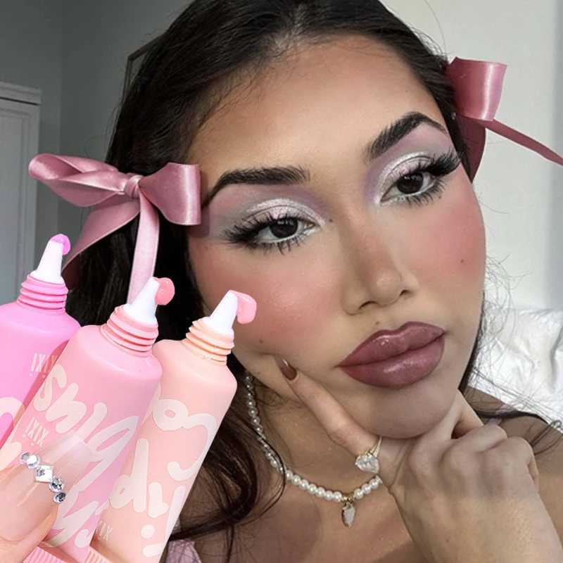 2 in 1 Liquid B Cream Eyeshadow Velvet Matte Pink Ber Natural Easy To Smudge Cheek Tint Face Contour Brightens MakeupXJ241225