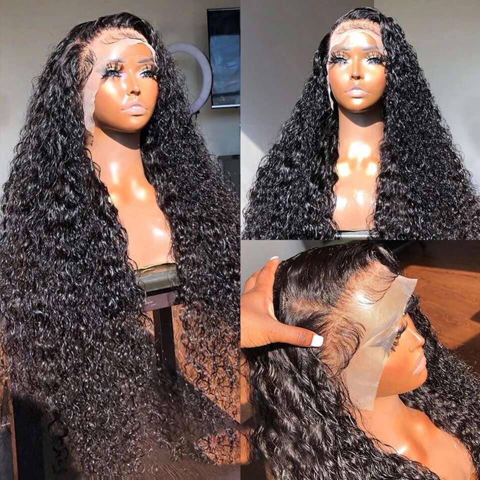 Front Small Roll 13 * 4 Lace Wig Full Headband Mixed Human Hair Wigs Kq1 Kq1