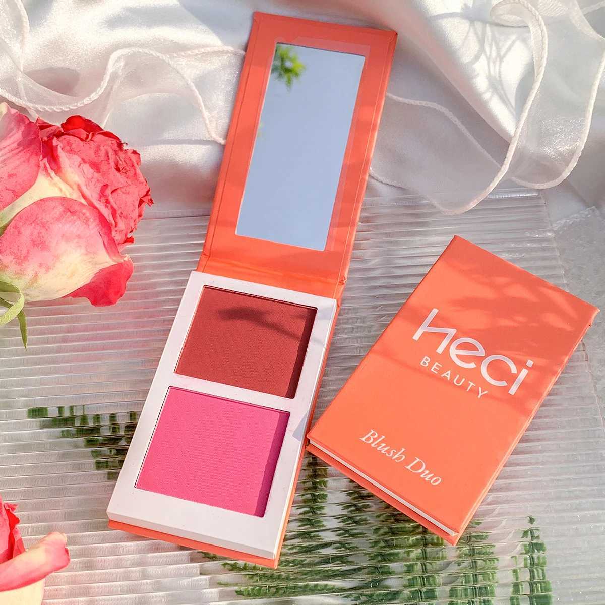 4-Color Velvet Powder B Palette Duo Hot Pink Highly Pigmented Silky Smooth Cheek Tint set Rose Matte Ber Mothers DayXJ241225