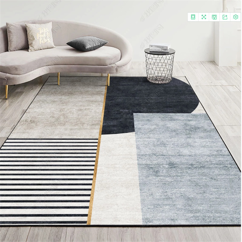 5127-Cozy Living Room Carpet Floor Mat Sofa Tea Table Bedroom Bedside Non-Slip Blanket