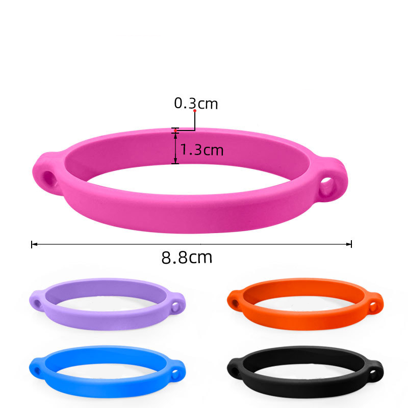 Silicone Water Cup Hanging Rope Loop Water Bottle Sling Water Cup Handle Silicone Ring Strap Outdoor Sports Portable Insulated Cup Holder YLE515