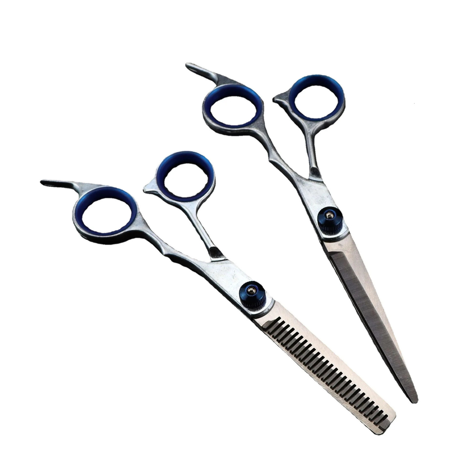 Hair Scissors 6 Stainless Hairdressing Scissors Barber Shop Hair Cutting Scissors Thinning Shears Haircut Set Drop 241225