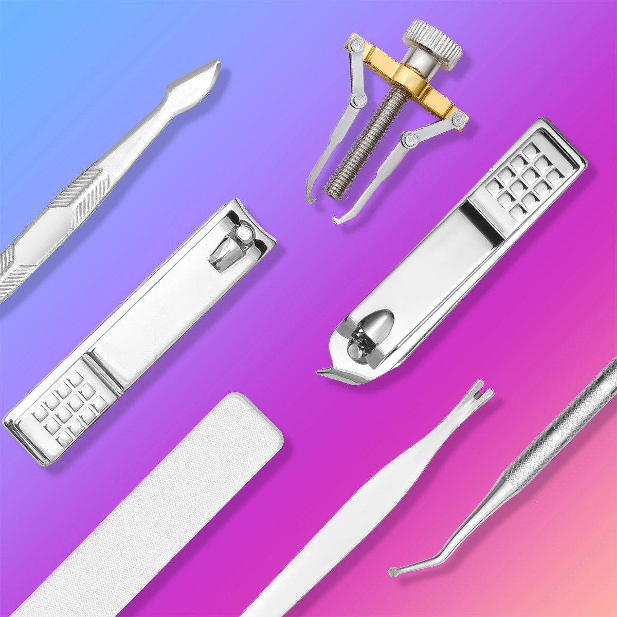 Professional thick toenail clippers for thick nails and ingrown nails Wide jaw opening nail clippers set for ingrown manicures I 241225