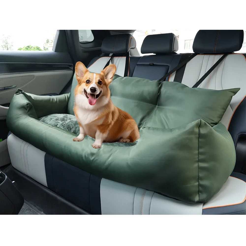 Others Dog Carrier Large dog carrier travel dog car seat folding hammock pet carrier bag Perro Autosteels dog transportation H250213