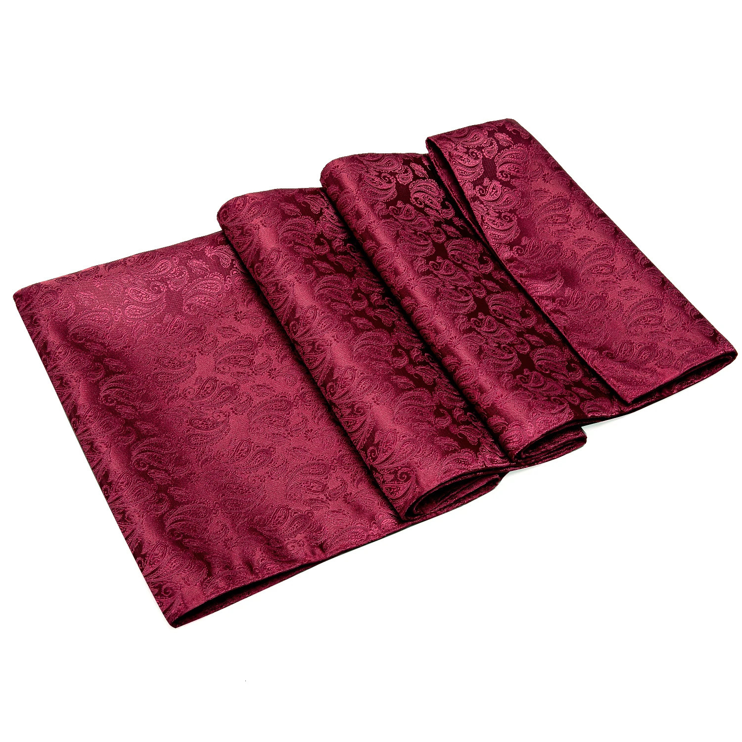 Fashion Men Scarf Tie Set Blue Gold Jacquard Paisley Silk Autumn Winter Hanky Cufflink Casual Business Shawl Gift Barry.Wang 241225