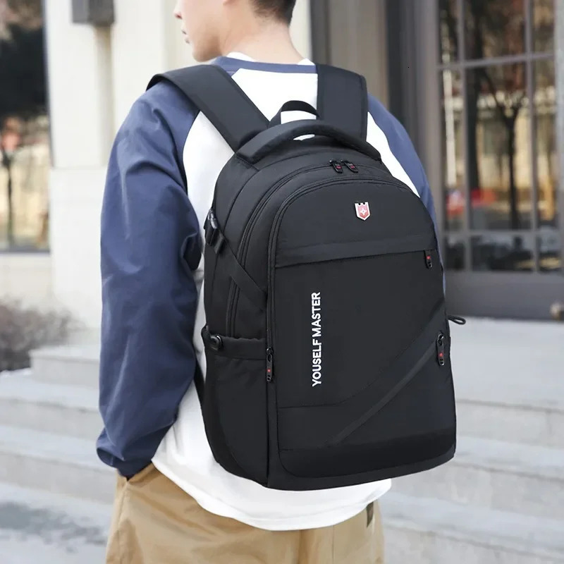 Backpack Mens large capacity business travel bag Computer backpack hiking bag junior high school student bag 241225