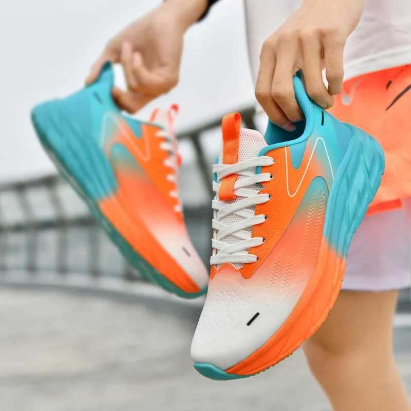 Big Size Running Shoes Men Women Sports Shoes Summer Sneakers Outdoor Jogging Athletic Training Shoes Soft Cushioning BreathableC250304
