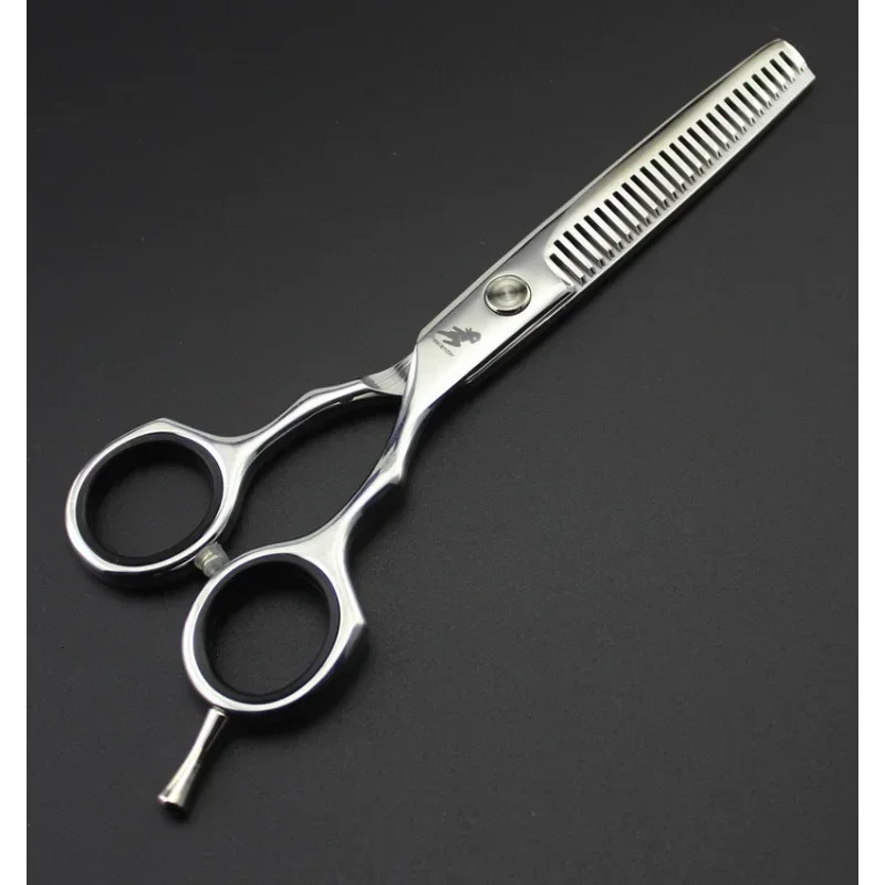 Professional Japan 4cr 6 inch Black cut hair scissors haircut sissors thinning barber hair cutting shears hairdresser scissors 241225