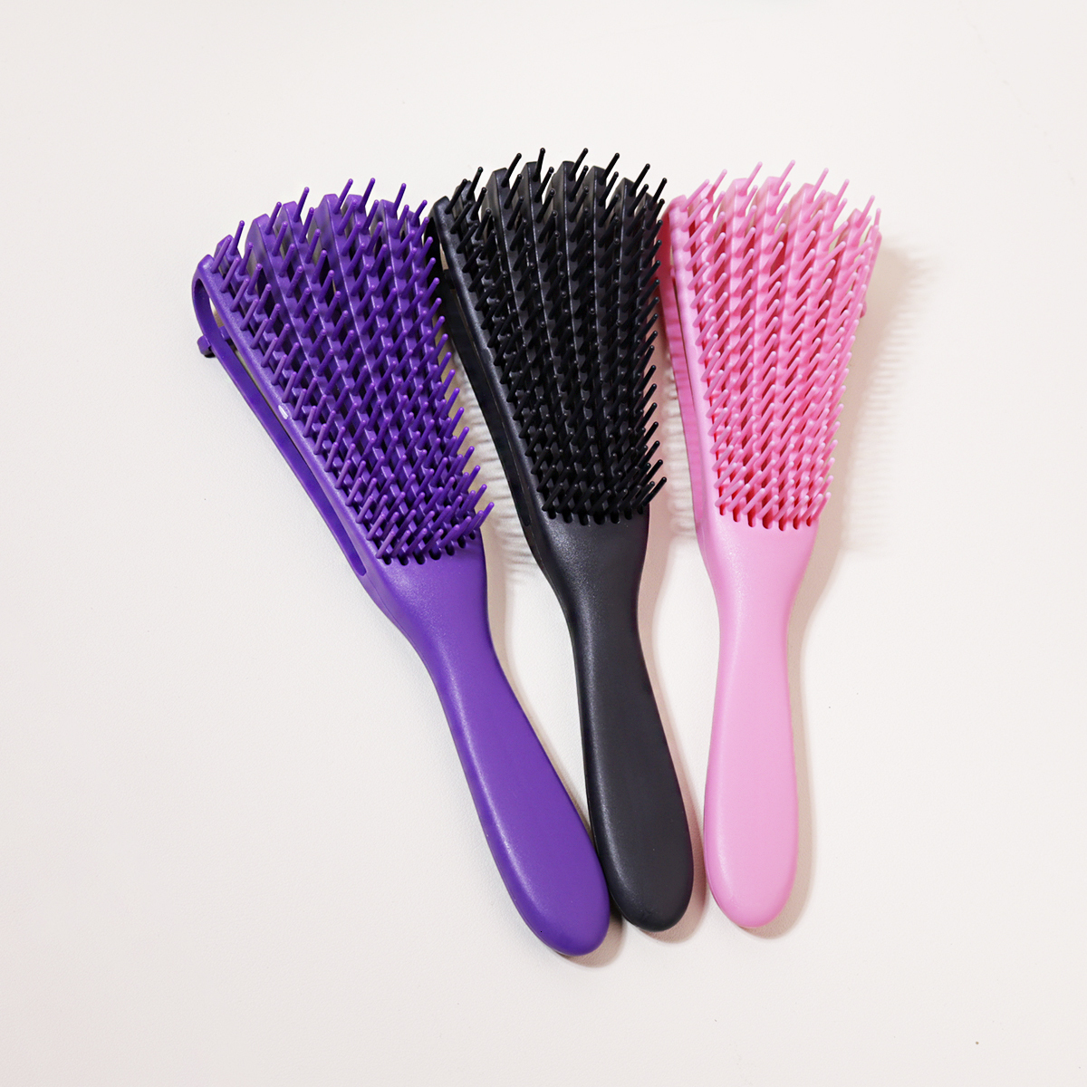 Scalp Massage Winding To Sag Anti-Static Wet Curl Brush Salon Hairdressing Tool Special For Real Hair Wigs