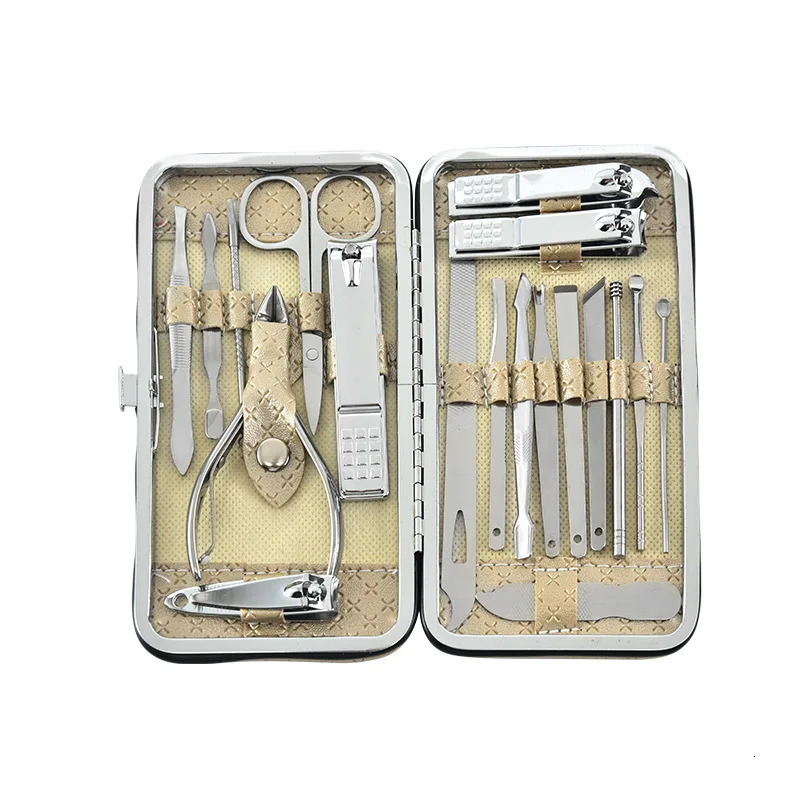 19pcs/set Pruning Nail Clippers Cutting Pliers Set Single Nail Groove Pedicure Inflammation Dead Skin Clipper Tool Home Tool 241225